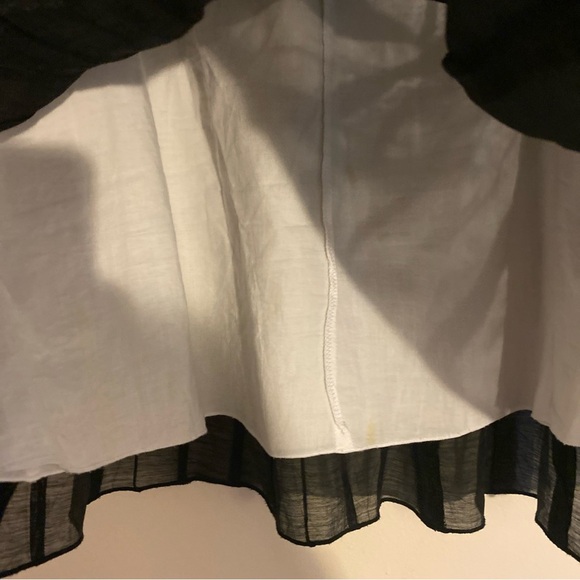 Nic + Zoe Skirt Womens Size 10P Black Pintucked Sheer Lined Lightweight Side Zip - Picture 6 of 6